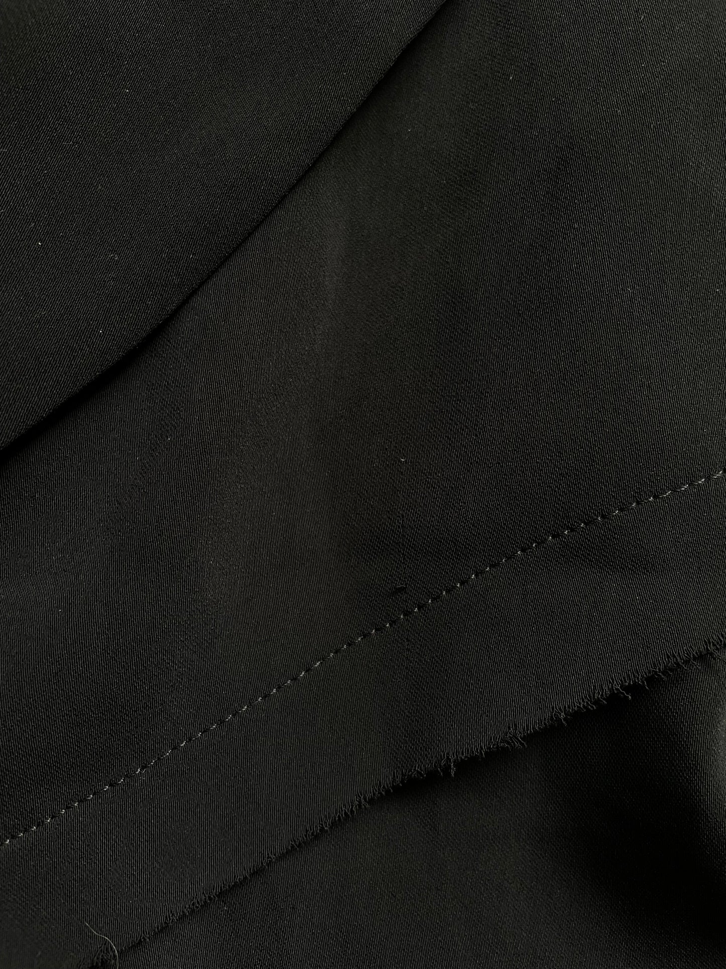 Black Asymmetry Layers Mid Length Coat | Size IT 36 ~ XS