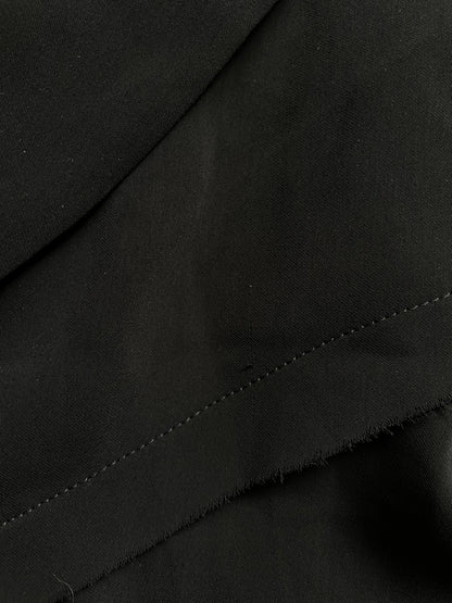 Black Asymmetry Layers Mid Length Coat | Size IT 36 ~ XS