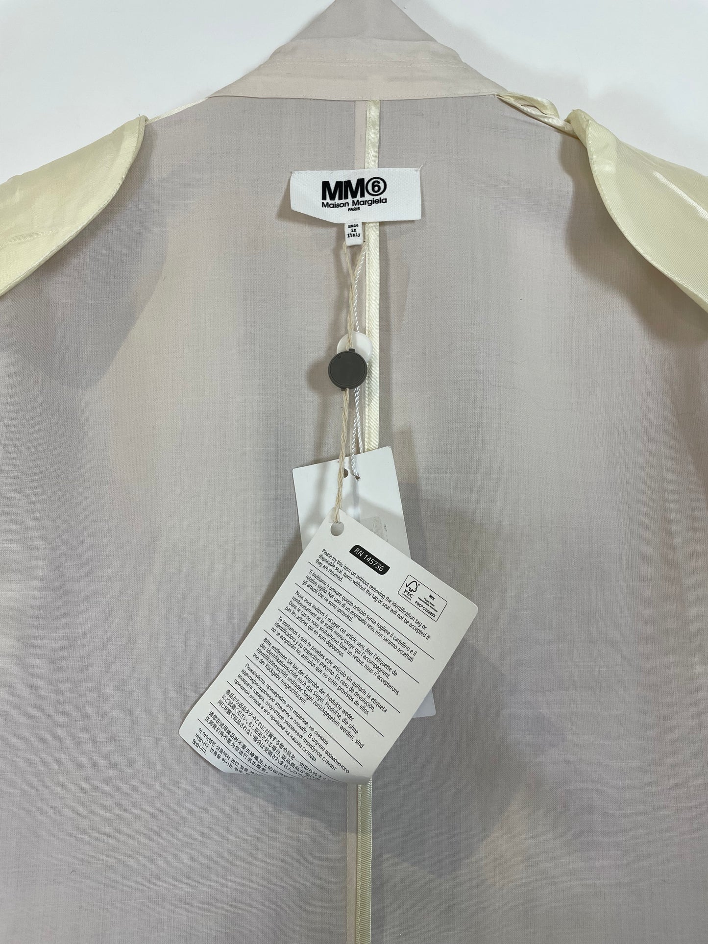 *Brand New* SS 2016 Silver Ivory Jacket | Sz IT36