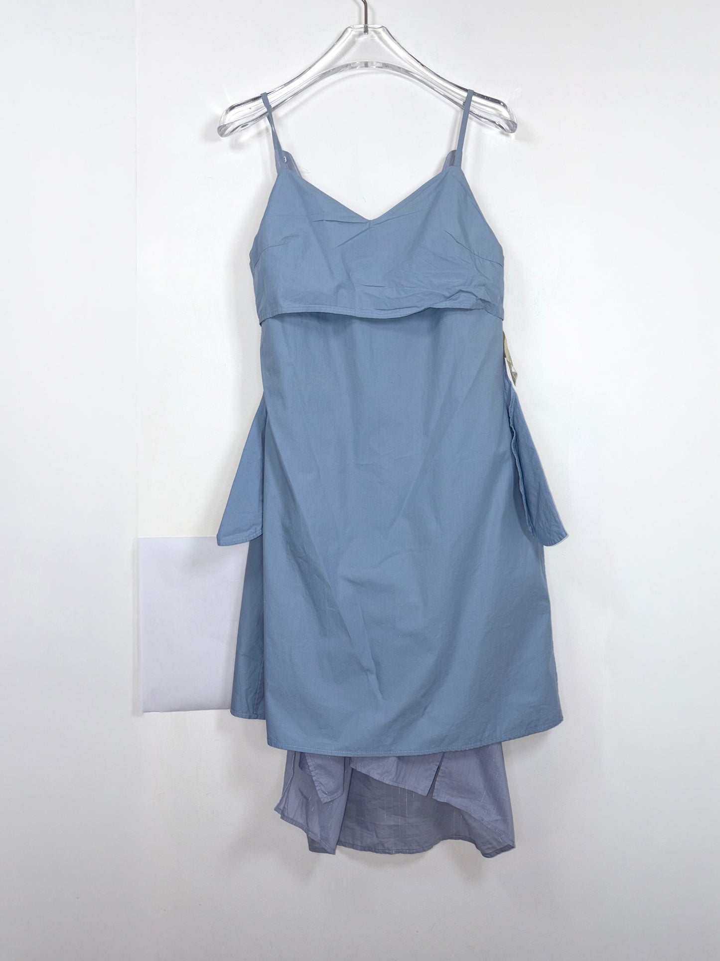Layered Shirt Dress Light Blue Cotton | Sz IT38