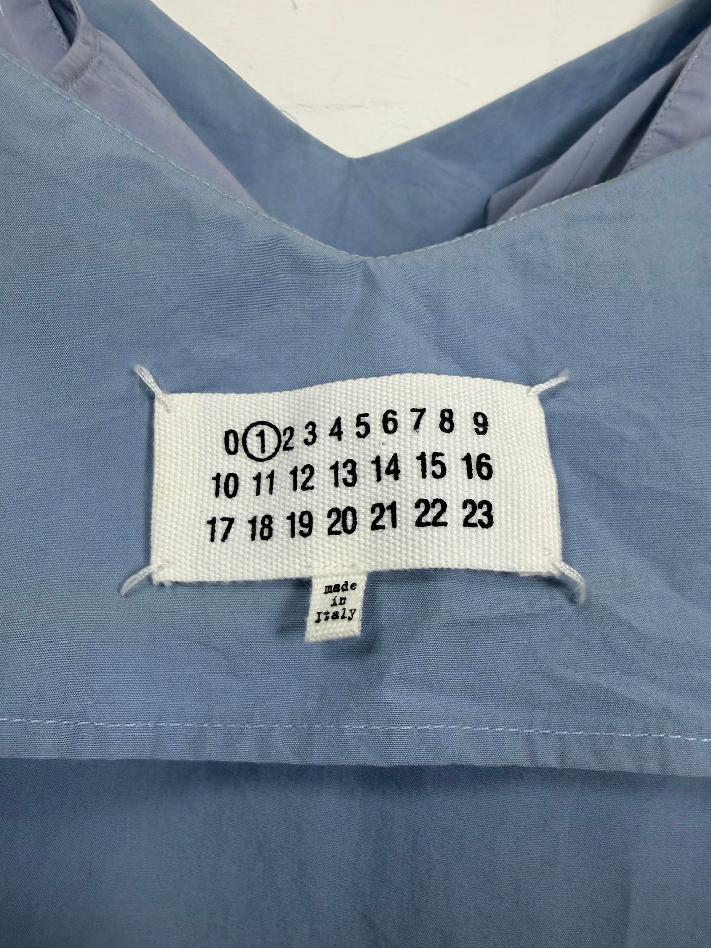 Layered Shirt Dress Light Blue Cotton | Sz IT38