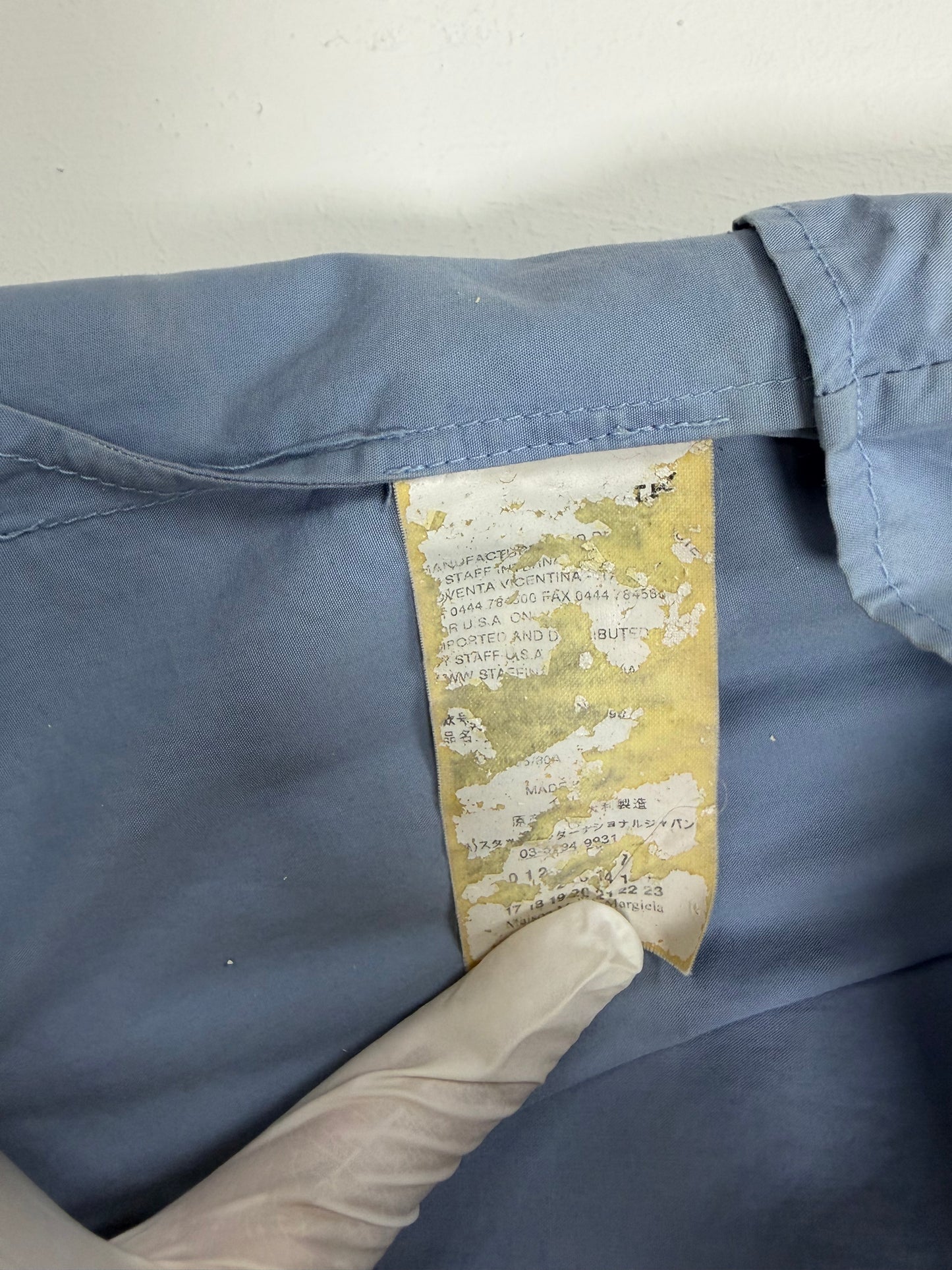 Layered Shirt Dress Light Blue Cotton | Sz IT38