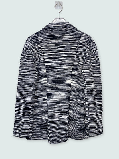Cardigan w/ Jacket Lapel & Abstract Pattern | IT 40 ~ Small