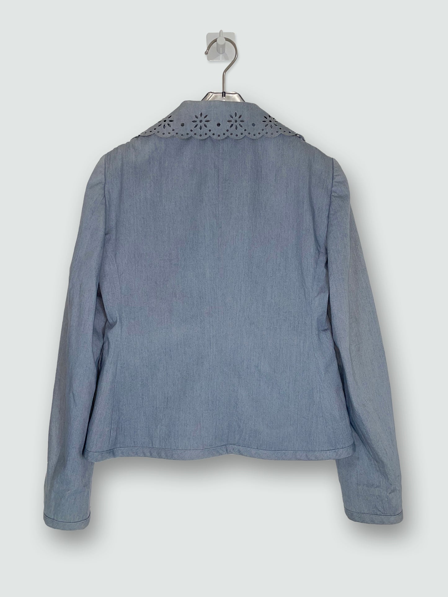 Denim Lace Collar Double Breasted Jacket | Sz IT40 ~ S