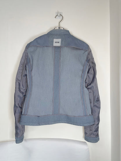 Denim Lace Collar Double Breasted Jacket | Sz IT40 ~ S
