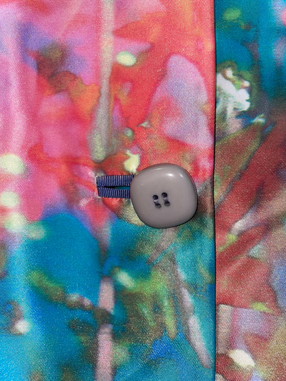*Runway* SS2009 Satin Floral Pastel Coat | Sz IT38 XS-S