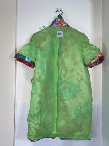 *Runway* SS2009 Satin Floral Pastel Coat | Sz IT38 XS-S