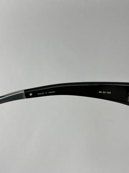 Black Sculpted Cat Eye Sunglasses *As seen on Lady Gaga* | Sz 58.20.120