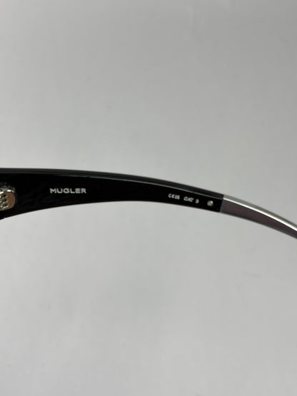 Black Sculpted Cat Eye Sunglasses *As seen on Lady Gaga* | Sz 58.20.120