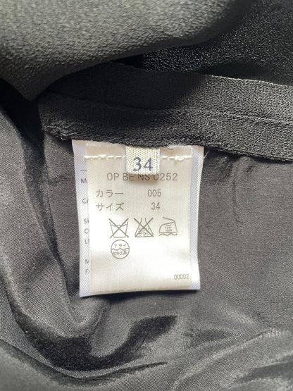 Black Draped Dress | Size 34 UK6 Xsmall