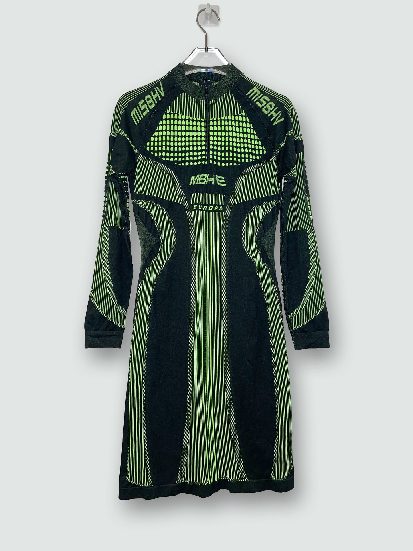 Neon Green Futuristic Sport Club Dress | Size Medium