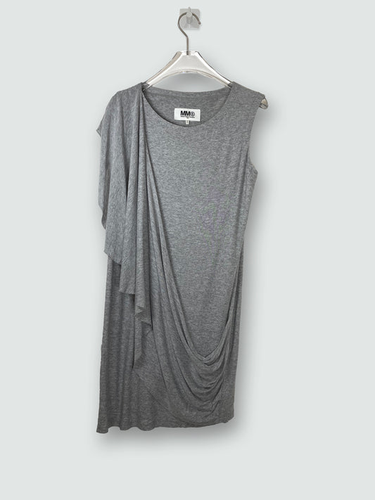 Grey Jersey Drape Detail Dress | Sz Small