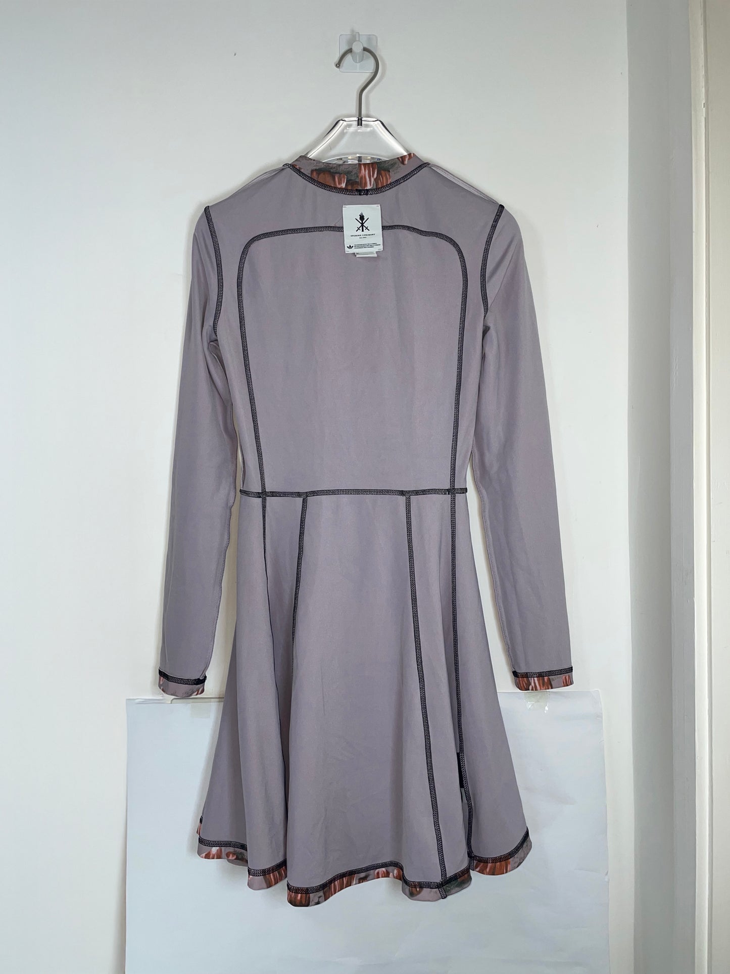 Grey Abstract Rock Print Sport A line Dress | Sz XS