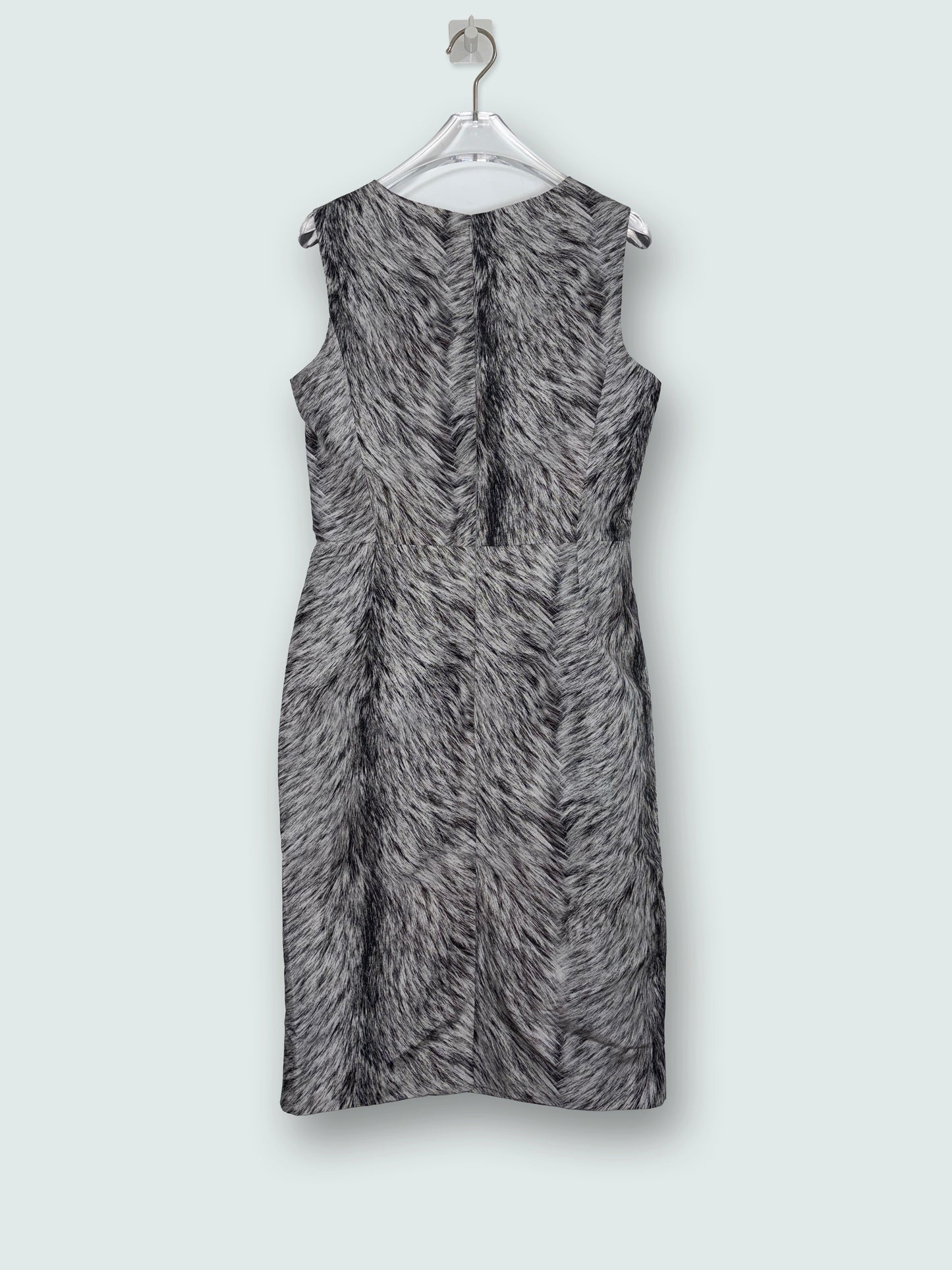 100% Silk Animal Fur Print Sheath Dress | Sz US6 ~ Medium