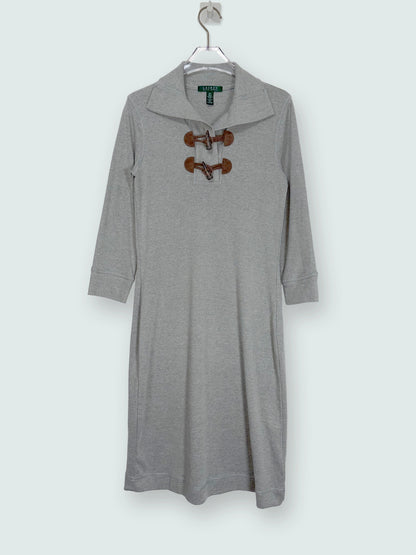 Toggles Button Taupe Knit Heather Grey Dress | Sz Small