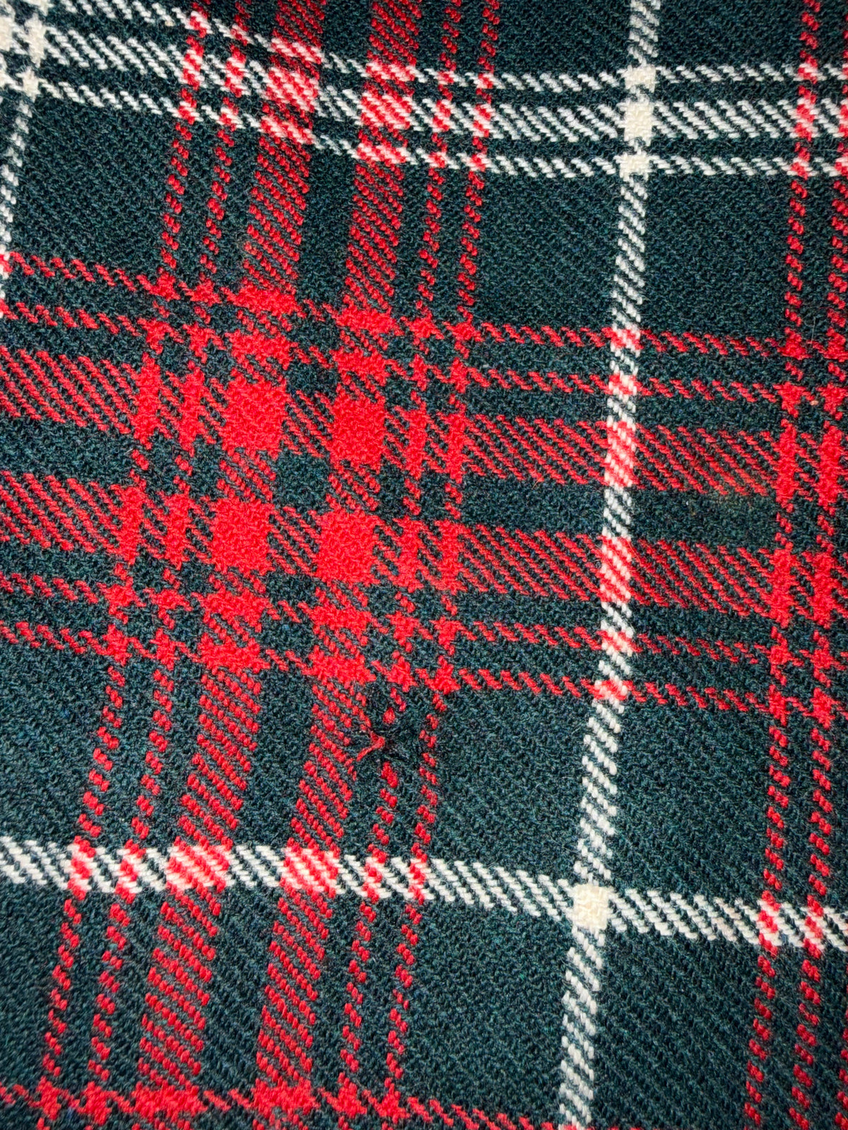 100% Pure Wool Vintage Tartan Red Green Kilt | Sz XXS