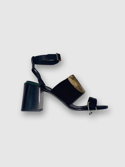 Gold Metal Detail Sandals Heels | SIZE EU38 UK5