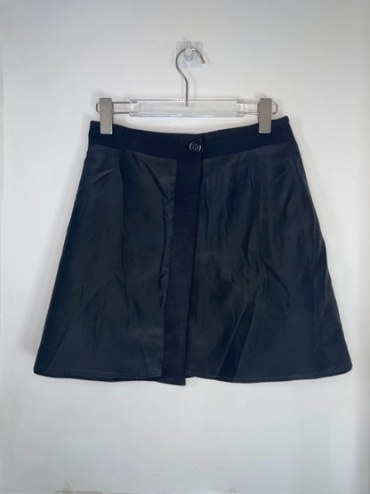 Floral Motif Wool Wrap Skirt | Size UK6 Xsmall