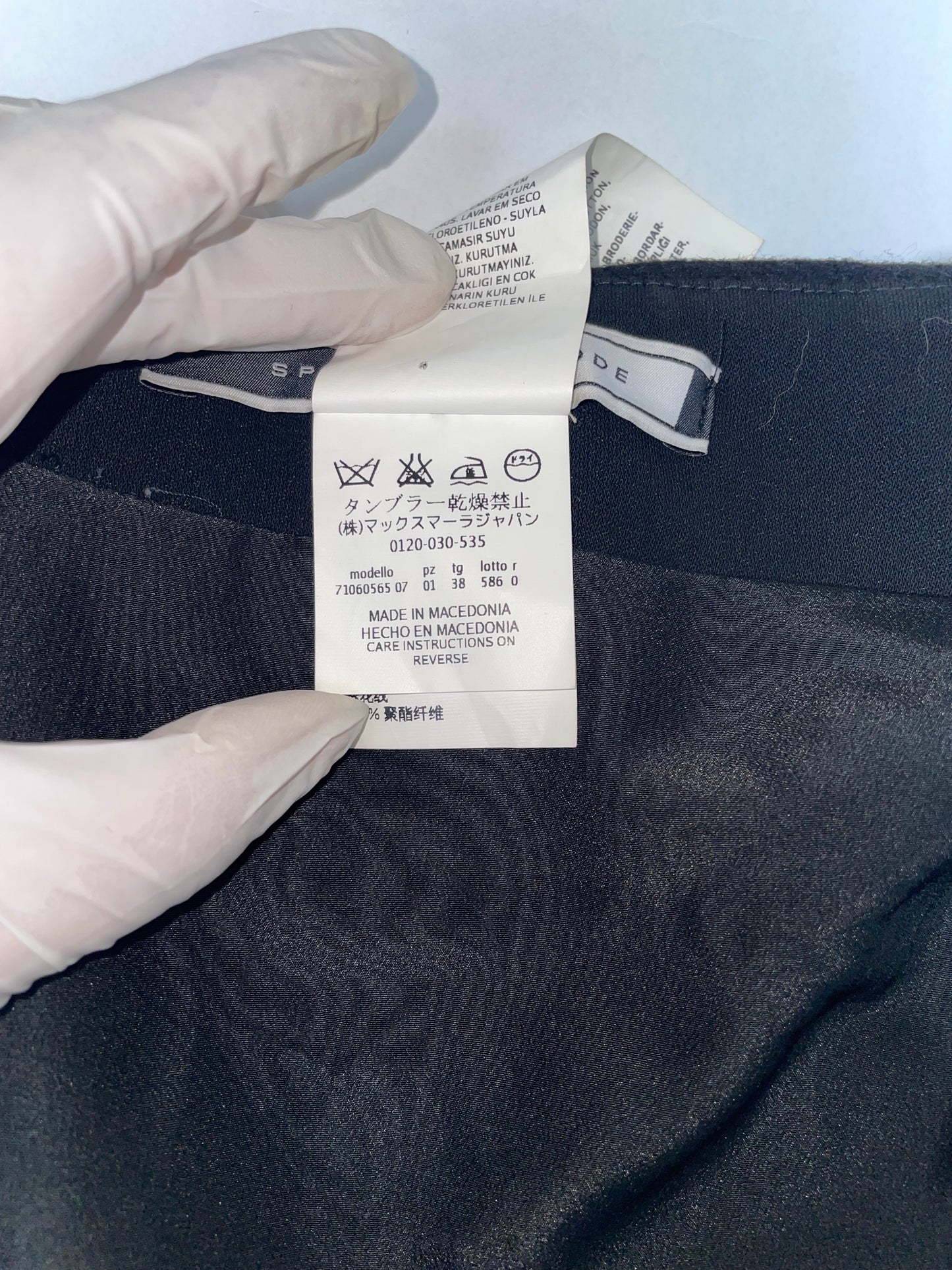 Floral Motif Wool Wrap Skirt | Size UK6 Xsmall
