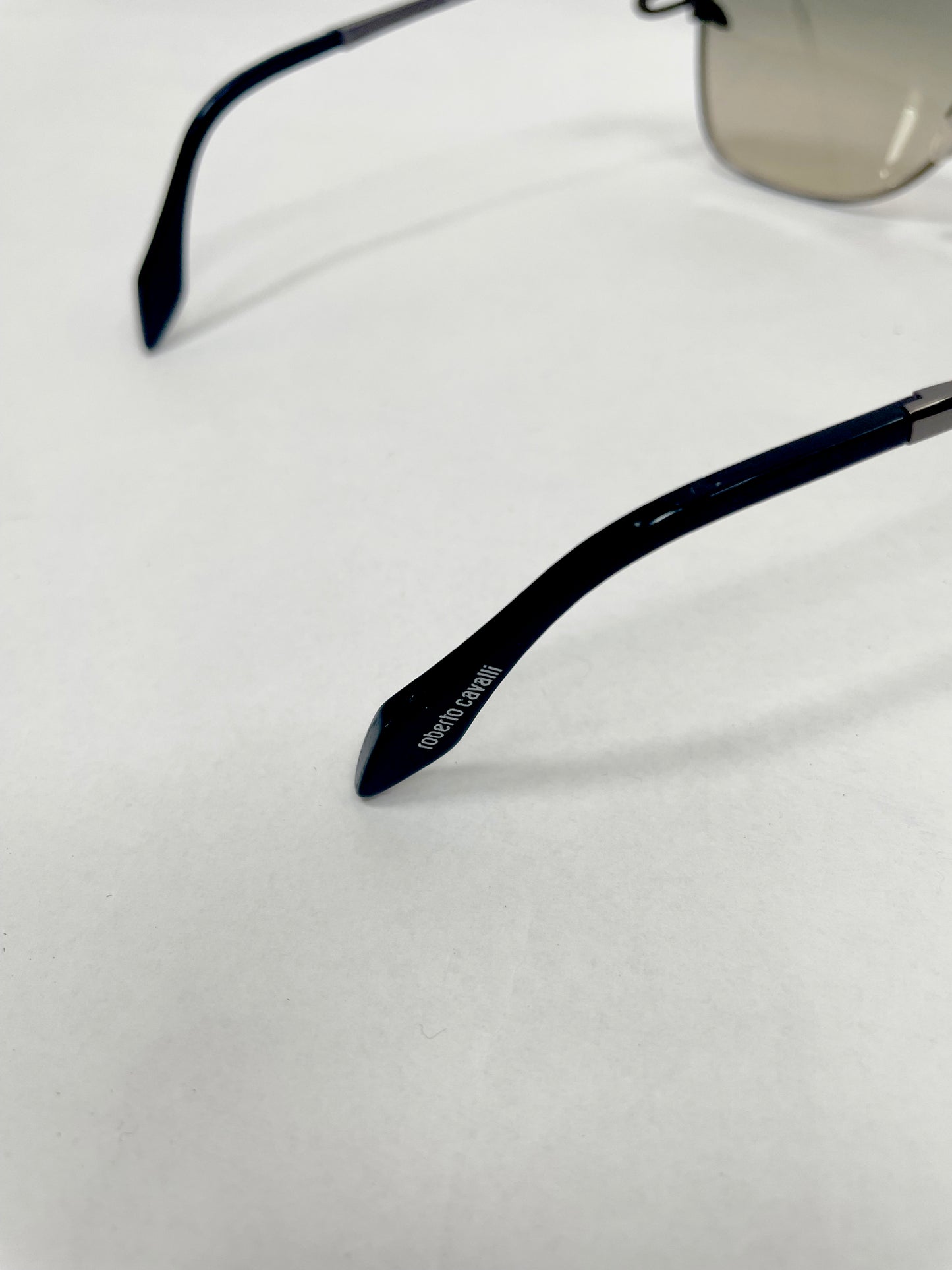 Snake Oversize Metal Frame Brown Gradient Sunglasses