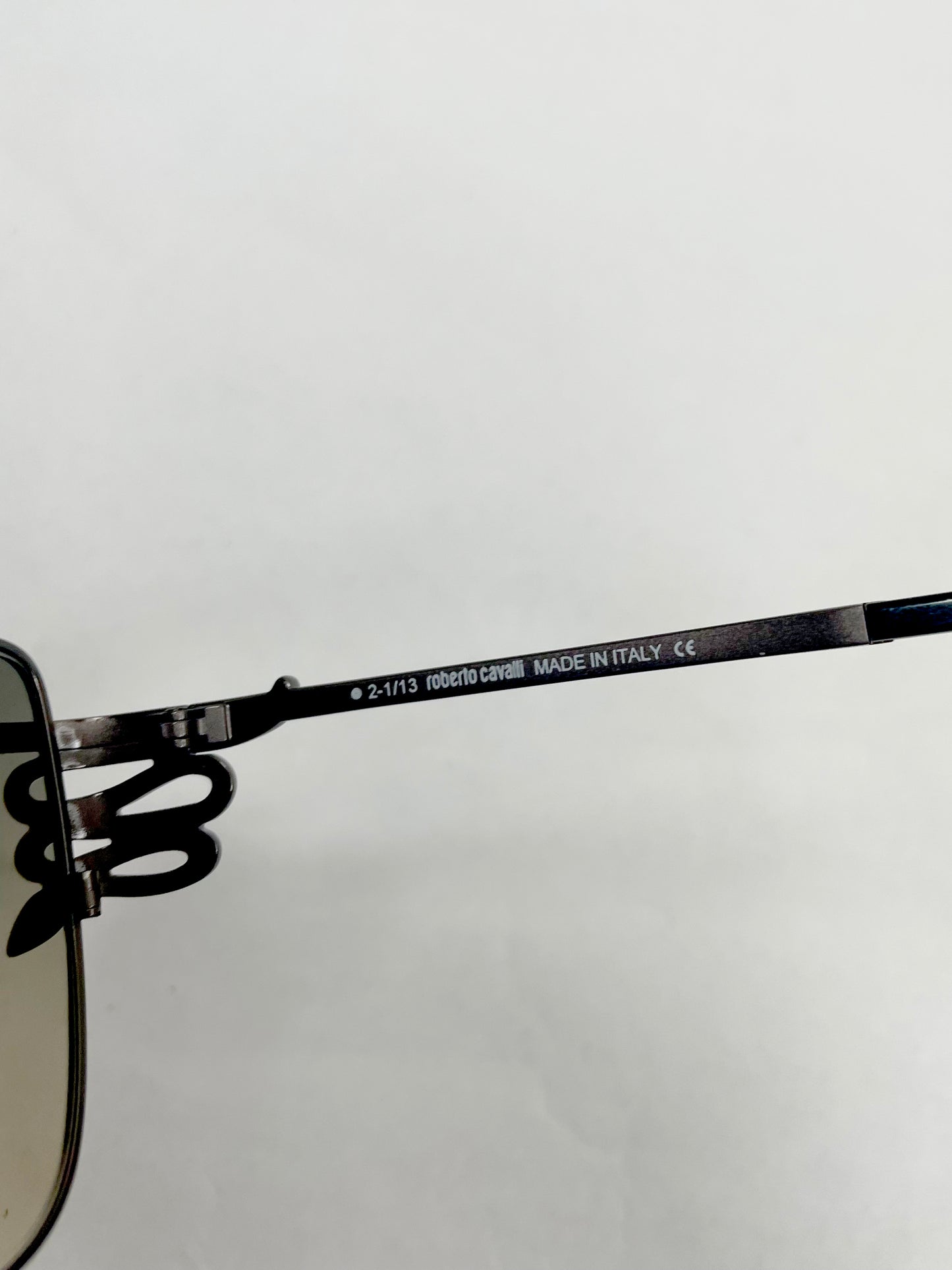 Snake Oversize Metal Frame Brown Gradient Sunglasses