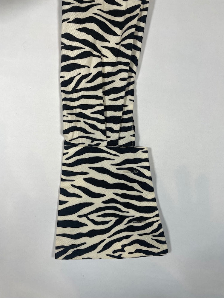 *RUNWAY* F/W 2020 Animal Zebra Print Shirt | FR36 UK8 US4 Small