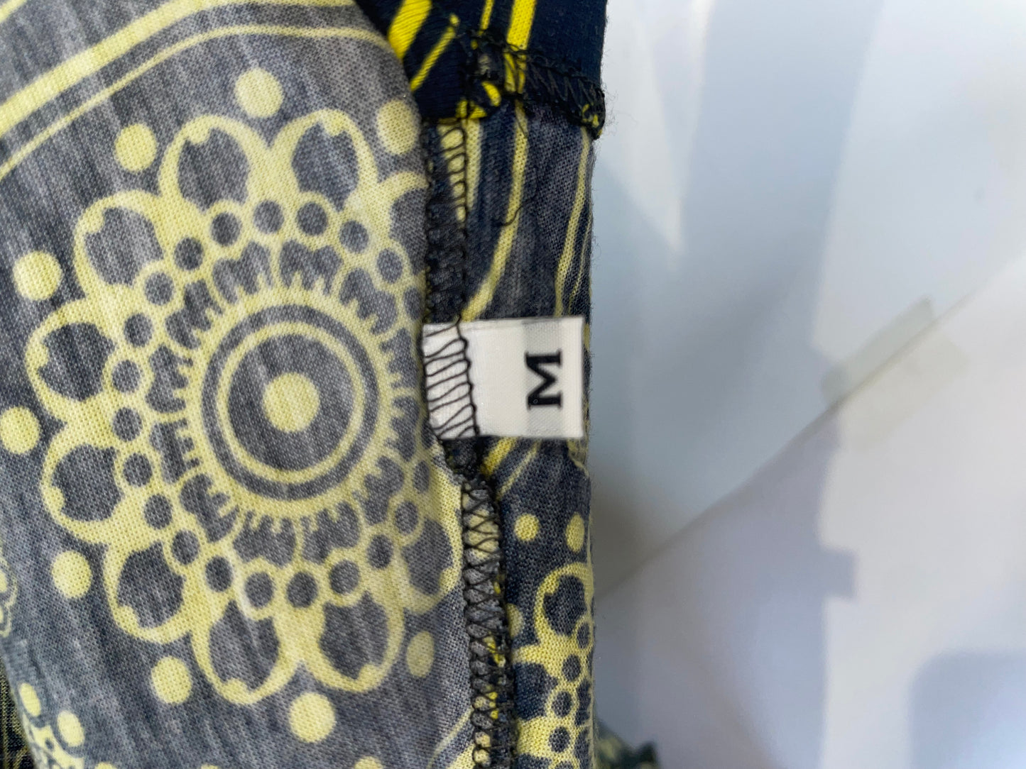 By Raf Simons | SS 2012 Black Yellow Paisley T shirt | Size Medium