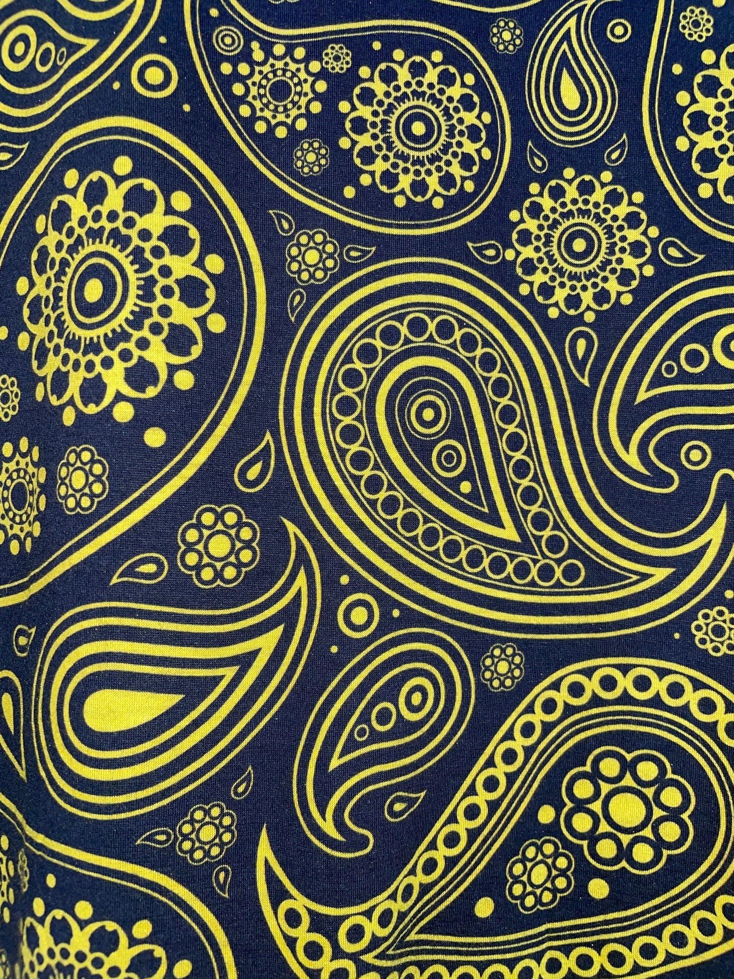 By Raf Simons | SS 2012 Black Yellow Paisley T shirt | Size Medium