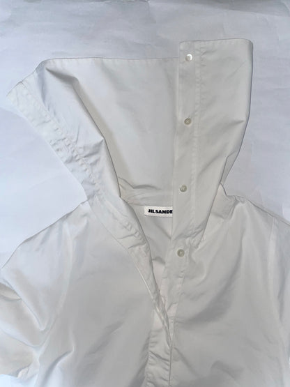Pre-Fall 2018 Sailor Collar White Cotton Poplin Shirt | Size 32 ~ Small
