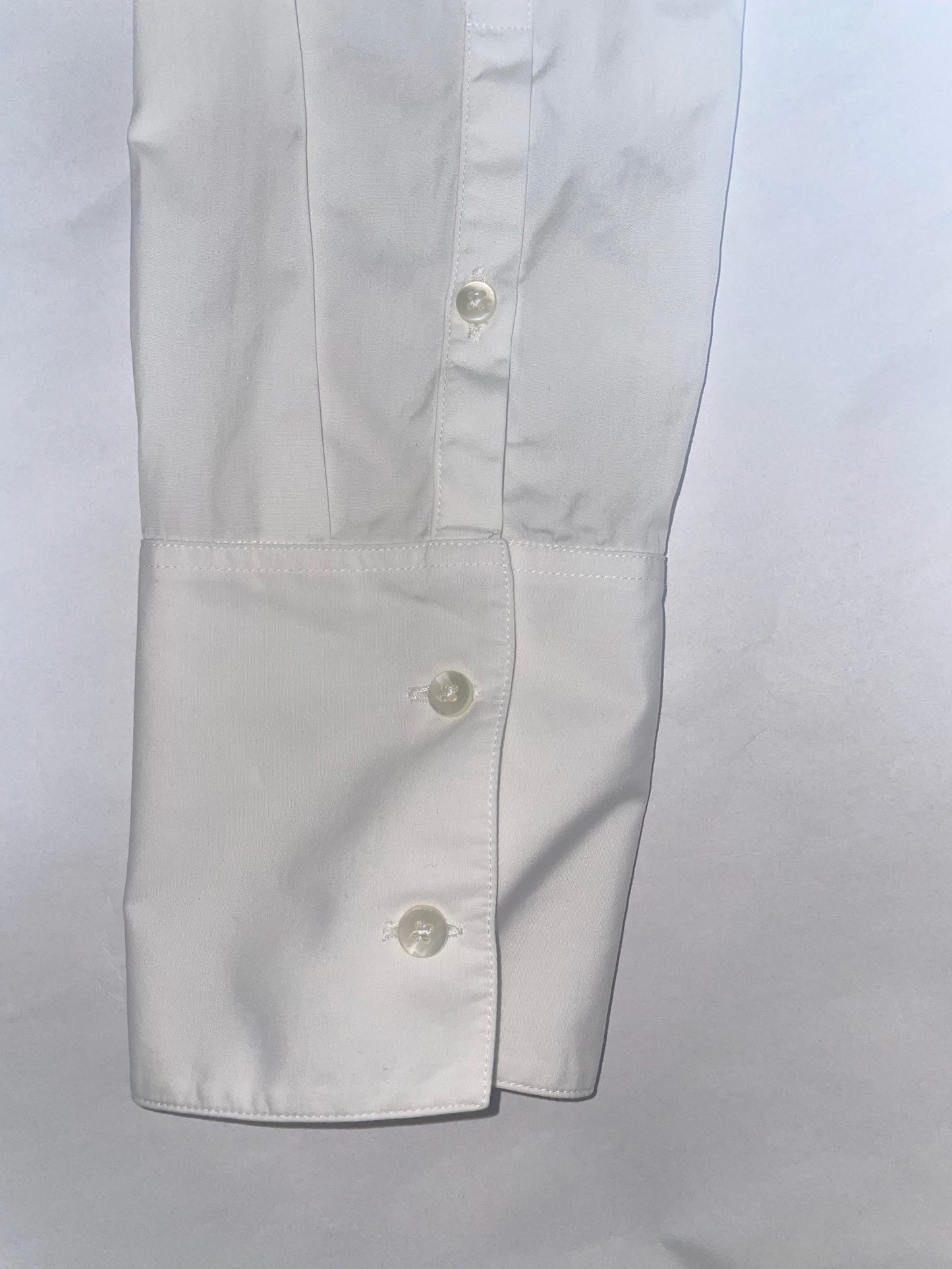 Pre-Fall 2018 Sailor Collar White Cotton Poplin Shirt | Size 32 ~ Small
