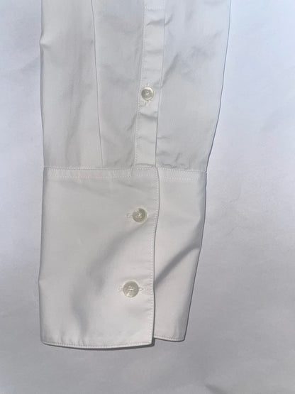 Pre-Fall 2018 Sailor Collar White Cotton Poplin Shirt | Size 32 ~ Small