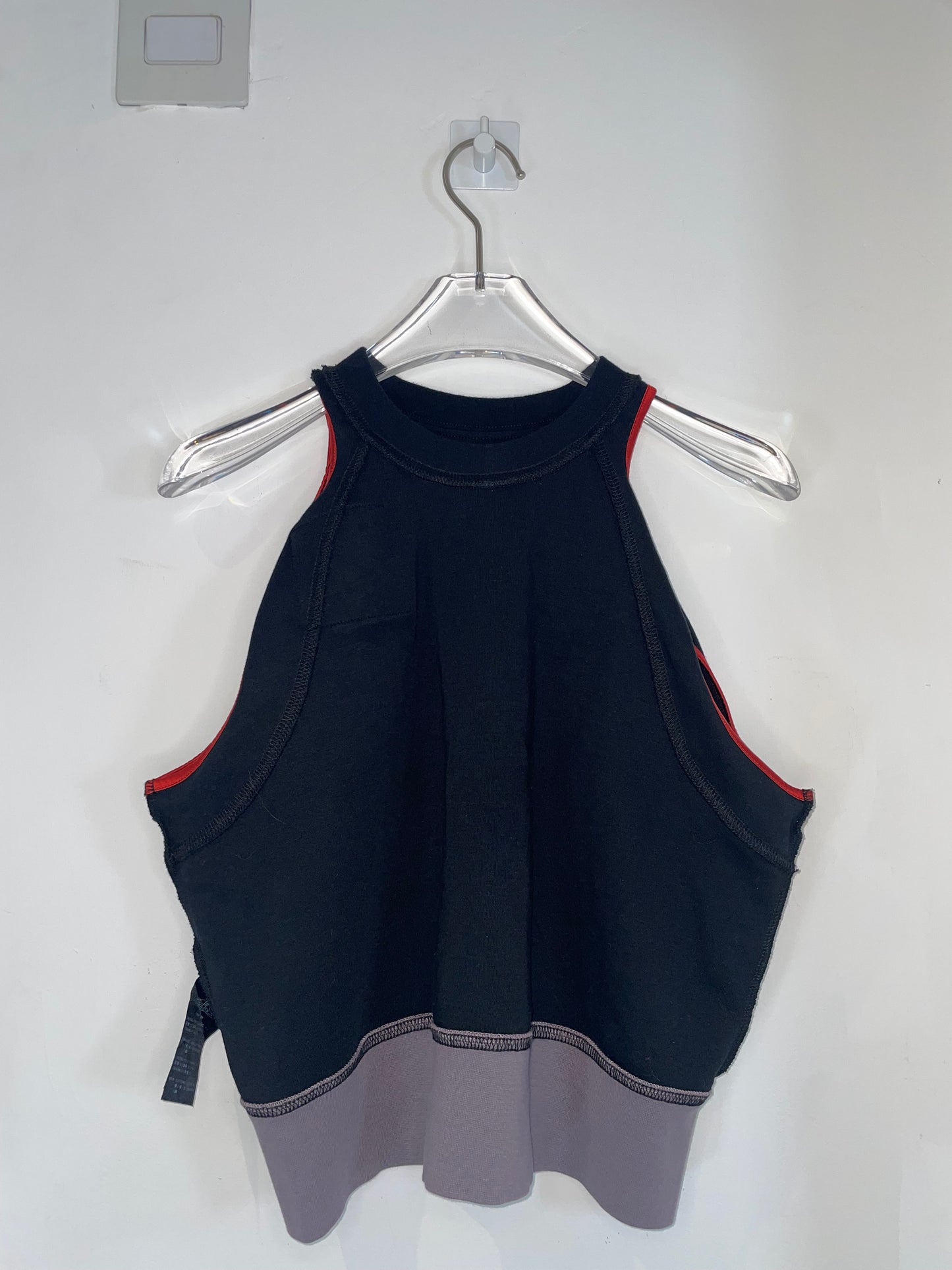 Black Punk Chaos Silver Chain Top | Size XSmall