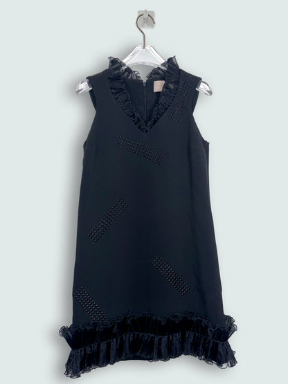 Pre Fall 2016 Ruffled Sleeveless Shift Dress | Sz UK6 XS