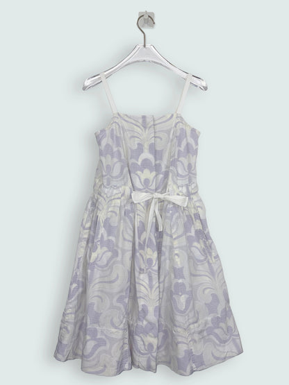 Blue Floral sundress tie straps 100% Cotton | Sz 0 ~ XS